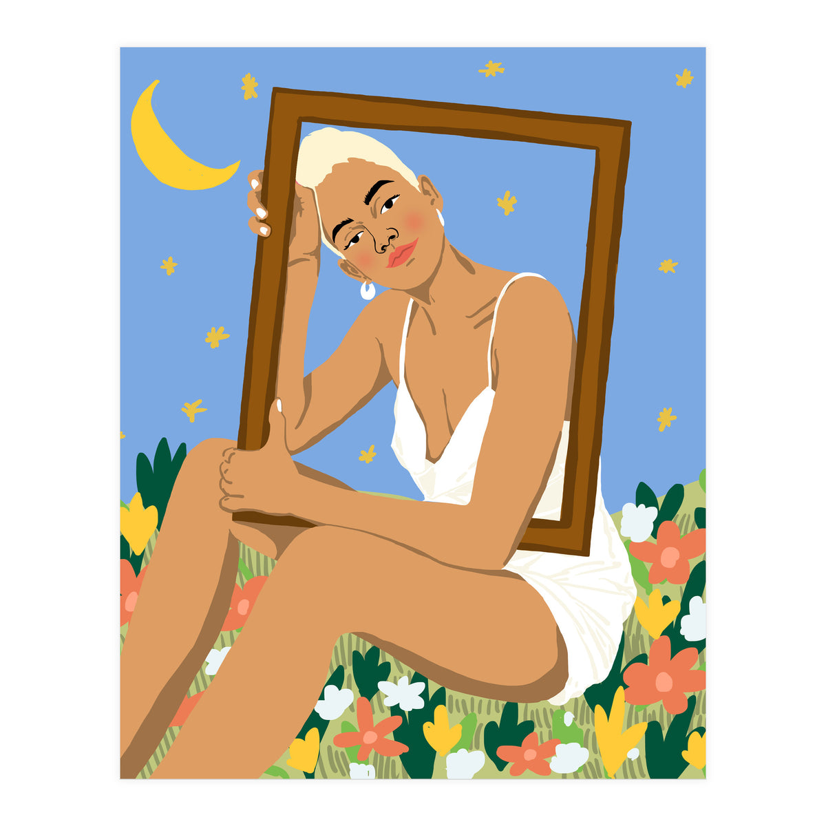 The Moon & Her Stars (Print Only)