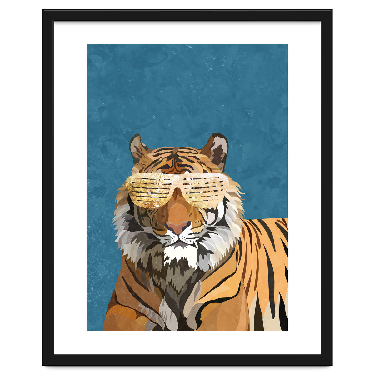 Hip Hop Tiger Blue and Gold