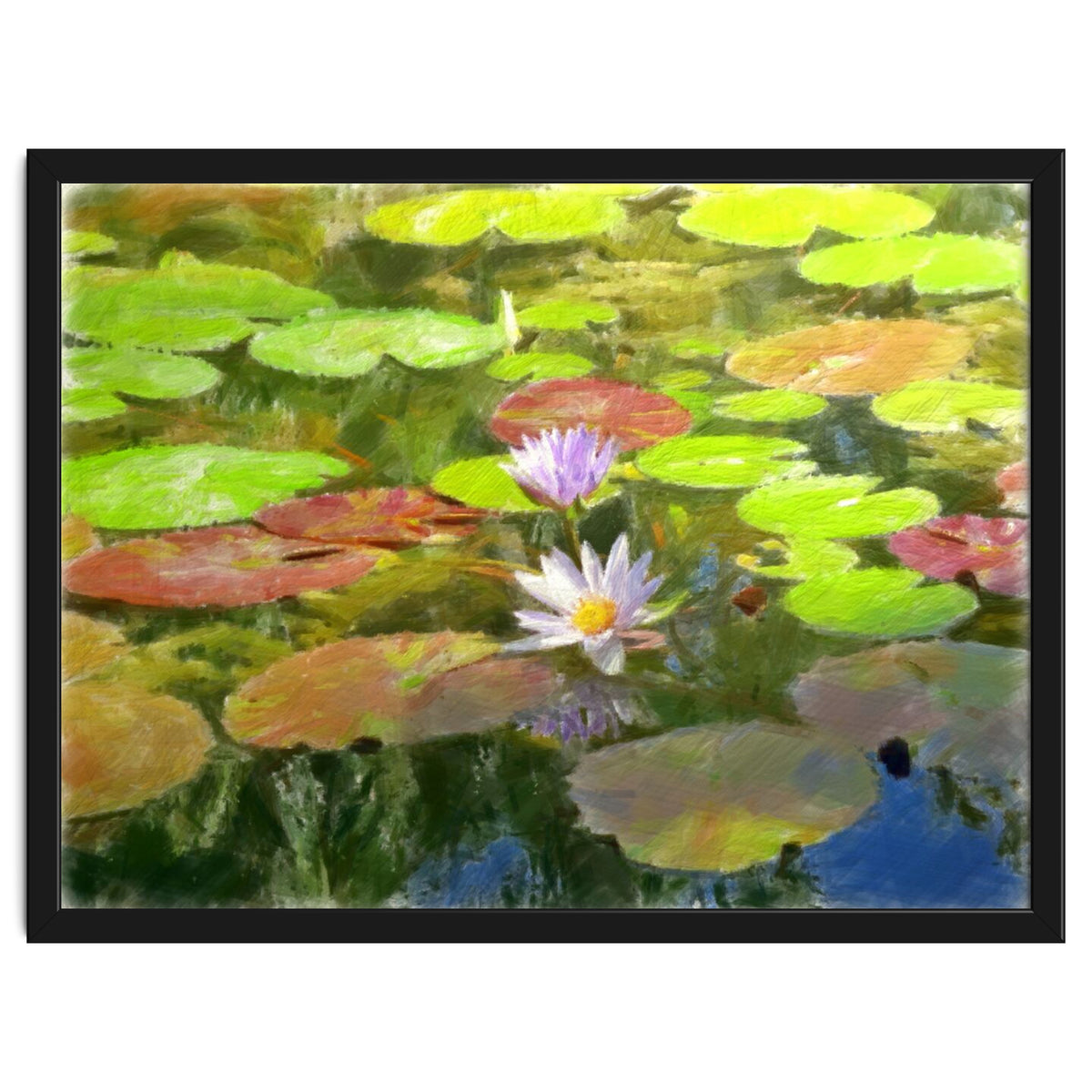 Floating in the water