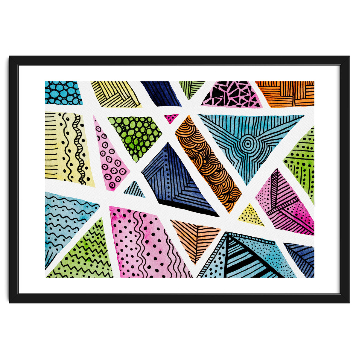 Geometric doodle pattern