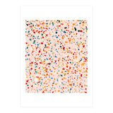 Blush Terrazzo | Pink Eclectic Speckles | Abstract Confetti Painting | Chic Bohemian Illustration (Print Only) thumbnail