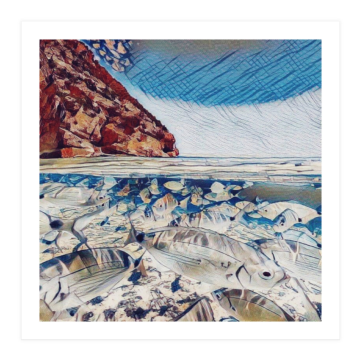 Fishes In Lake Garda (Print Only)