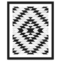 Urban Tribal Pattern No.15 - Aztec - White Concrete