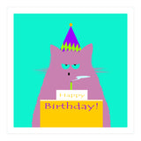 Birthday Lilac Cat  (Print Only) thumbnail