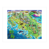 Costa Rica Map Illustration (Print Only) thumbnail