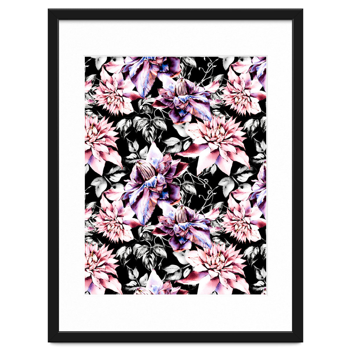 Pink bloom in the dark