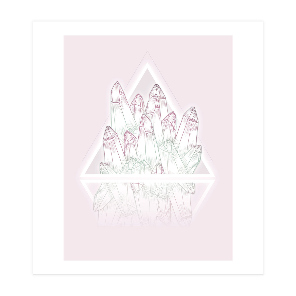 Crystals Pink (Print Only)