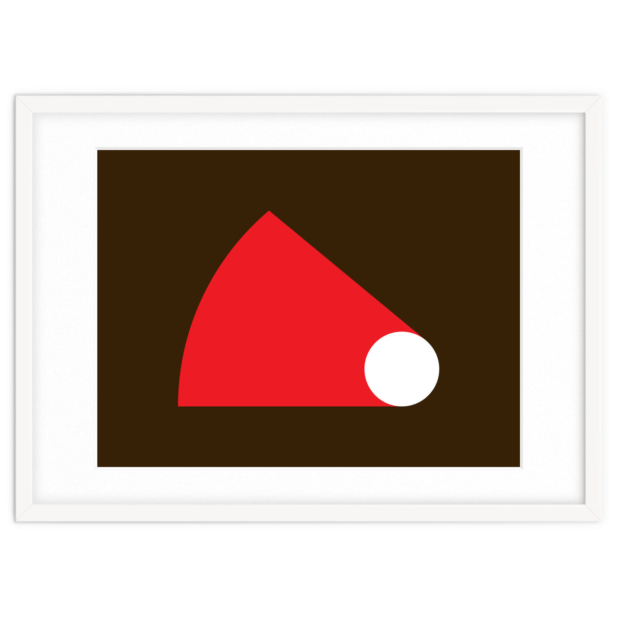 Geometric Shapes No. 51 - red & brown
