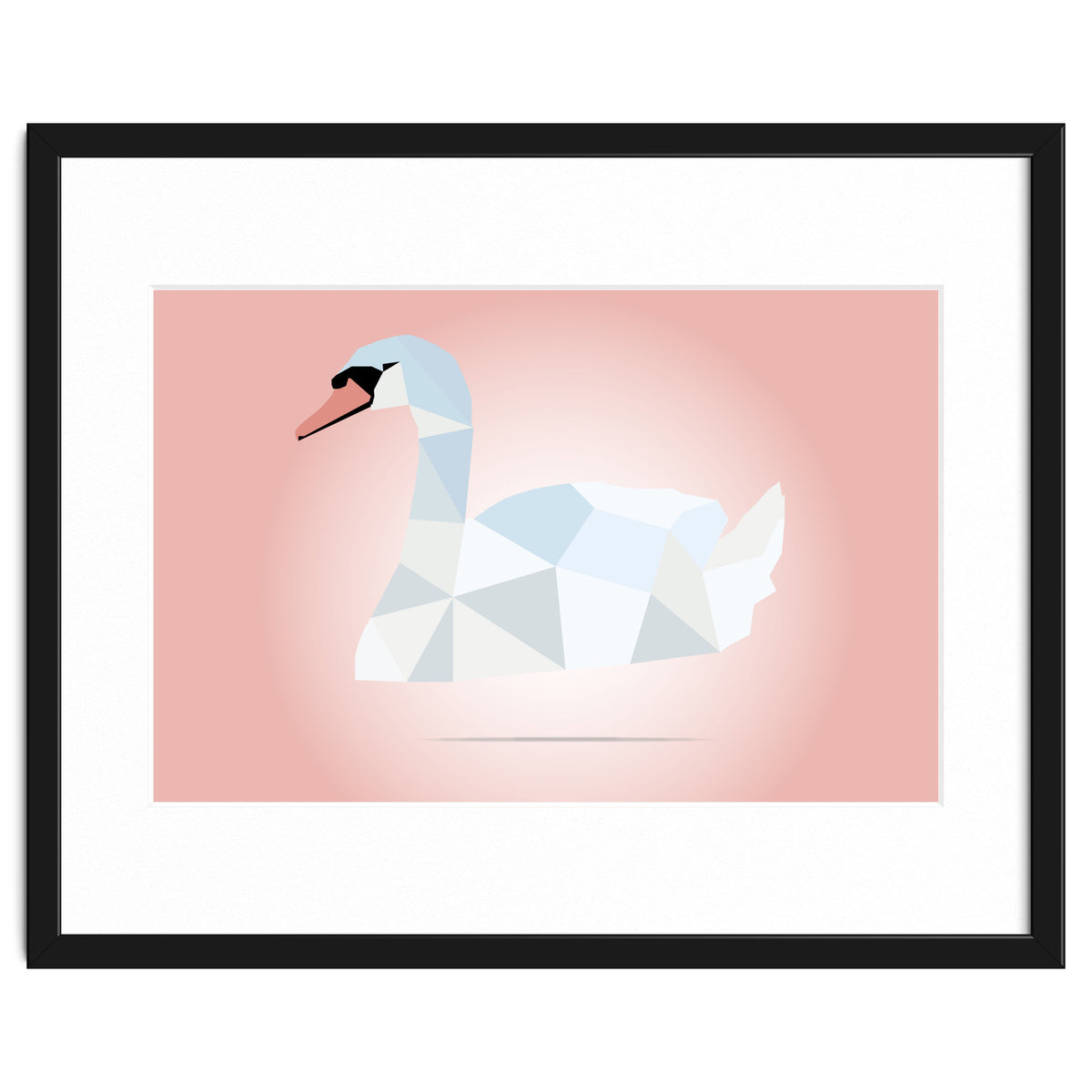Swan Low Poly Art