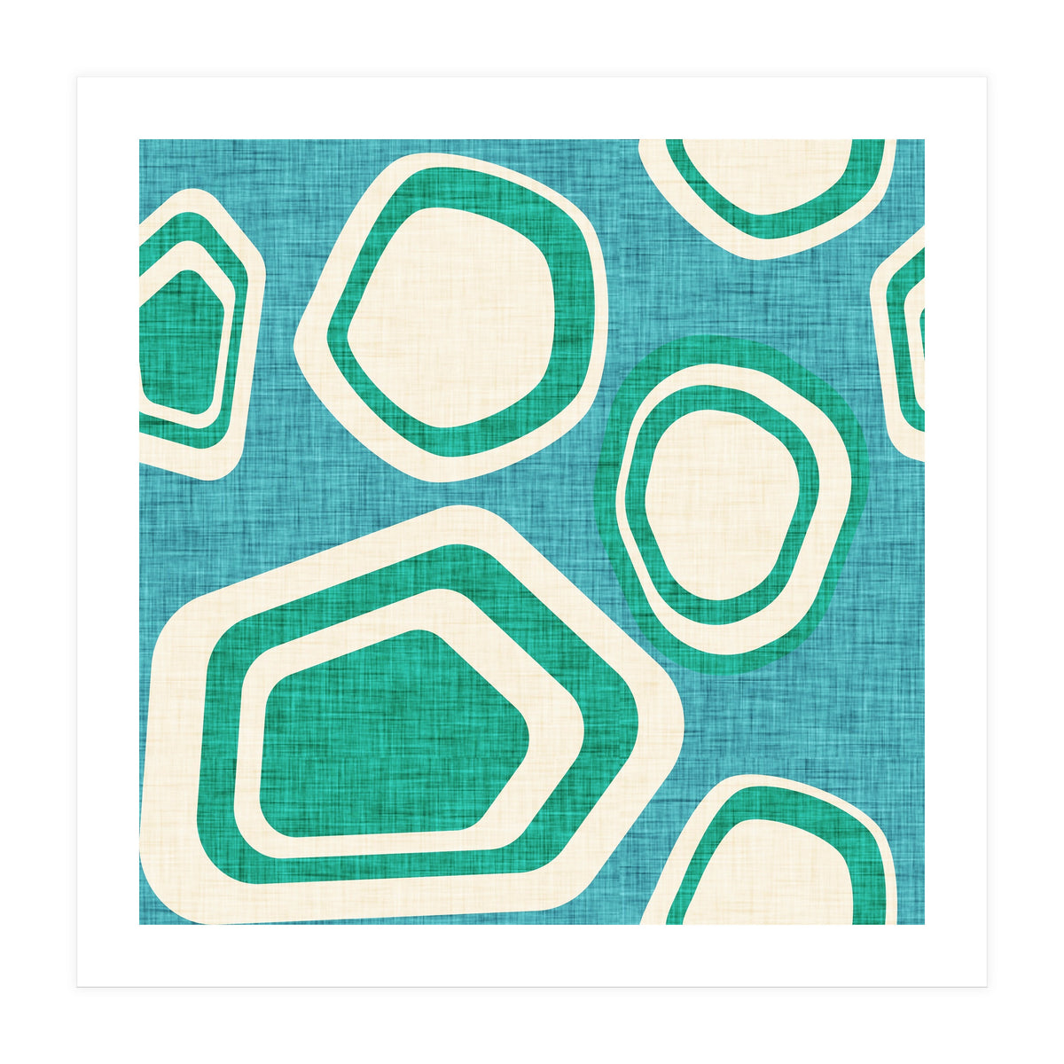 Day At The Lake Blue  (Print Only)