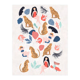 Tropical Girls And Cheetah (Print Only) thumbnail