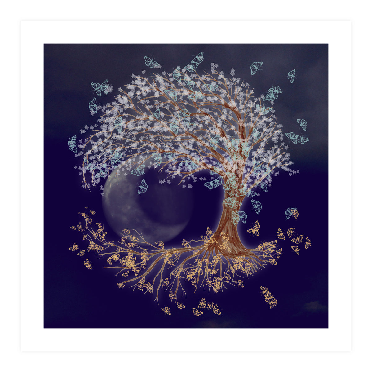 Tree of life in the night (Print Only)