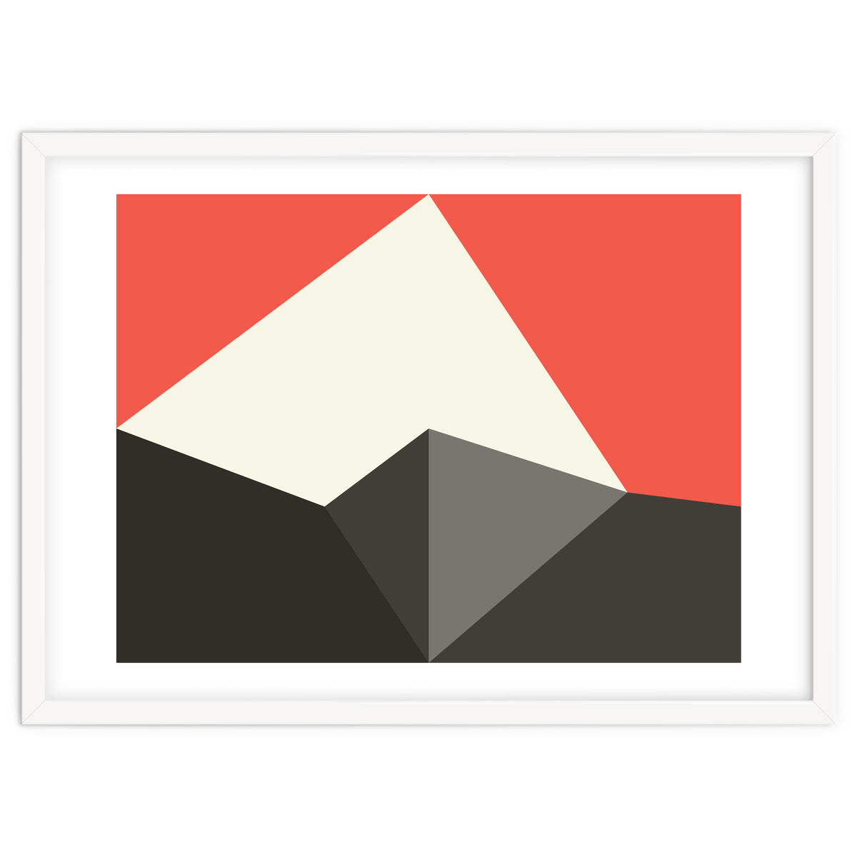 Geometric Shapes No. 77 - pink & grey