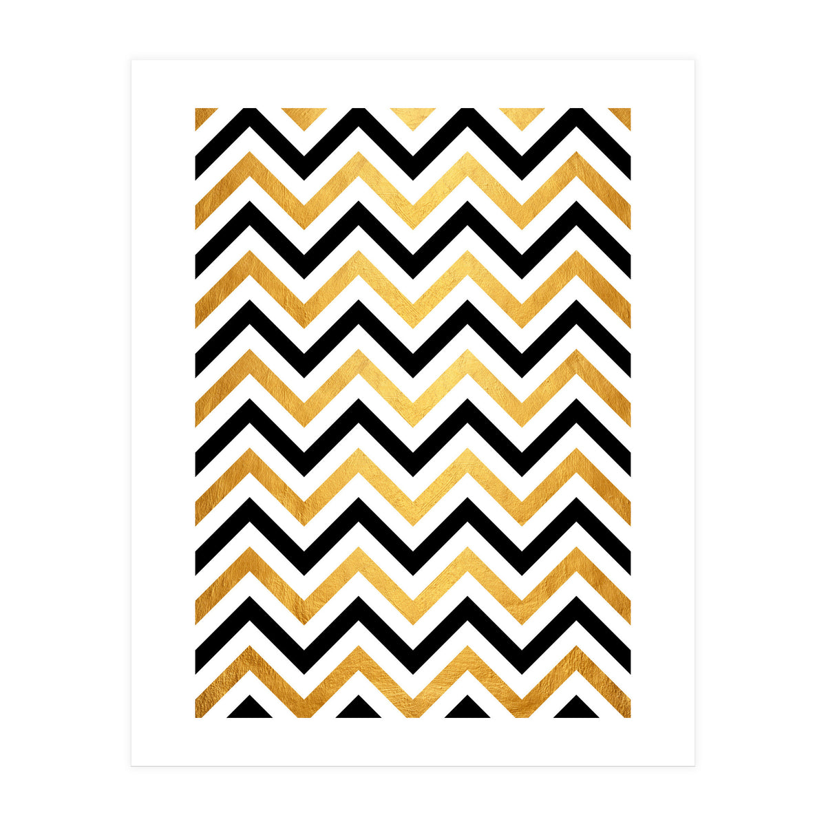 Chevron Golden III (Print Only)