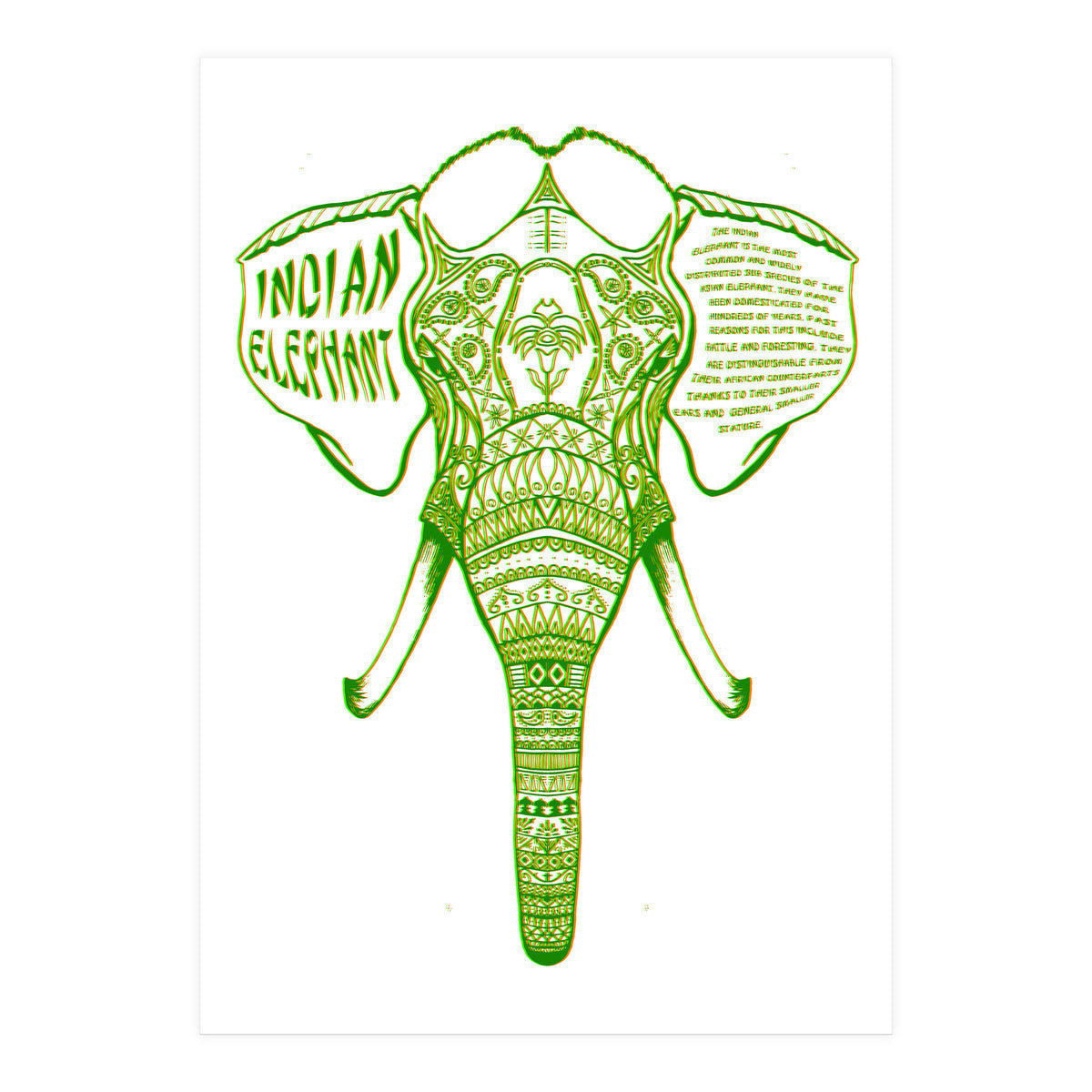 Indian Elephant (Print Only)