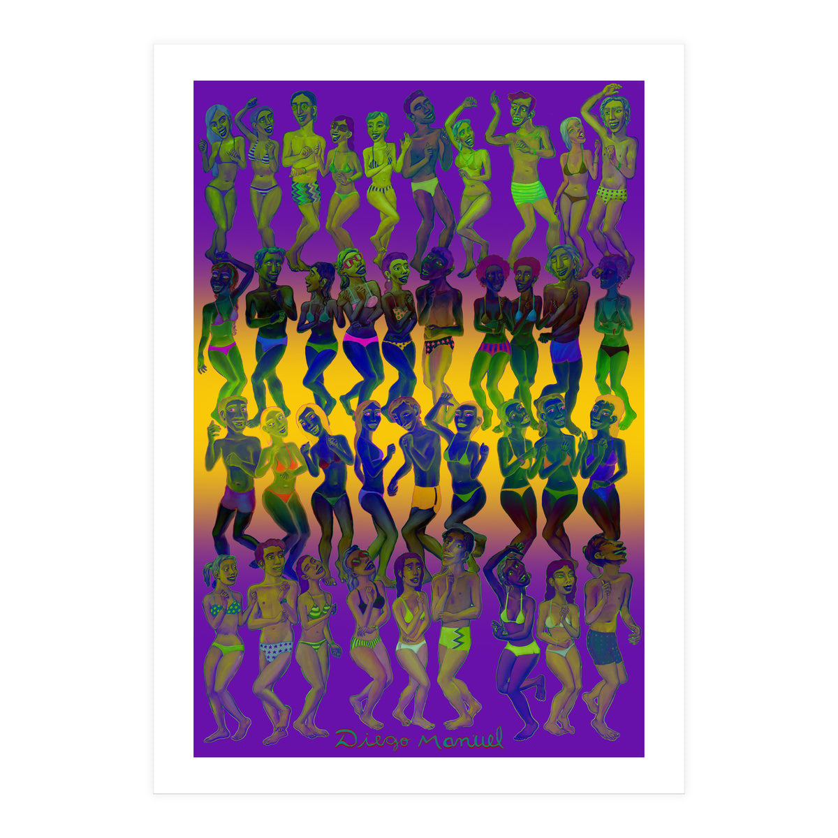 Bailando En La Playa 3 (Print Only)