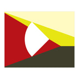 Geometric Shapes No. 13 - red, brown & yellow (Print Only) thumbnail