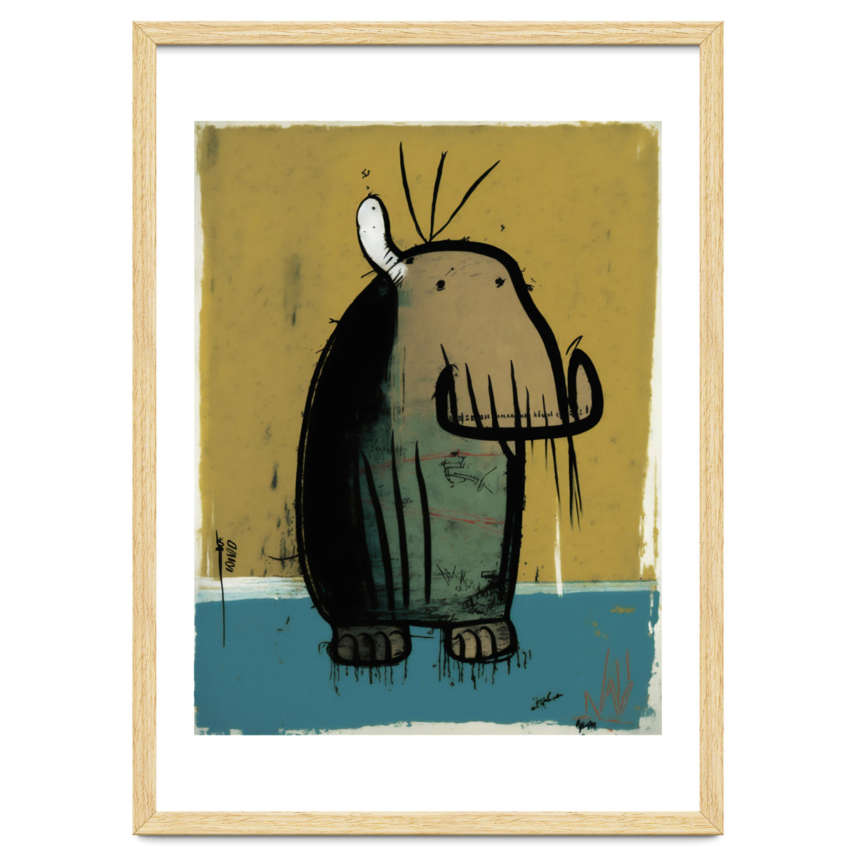 Walrus Expressionist Painting