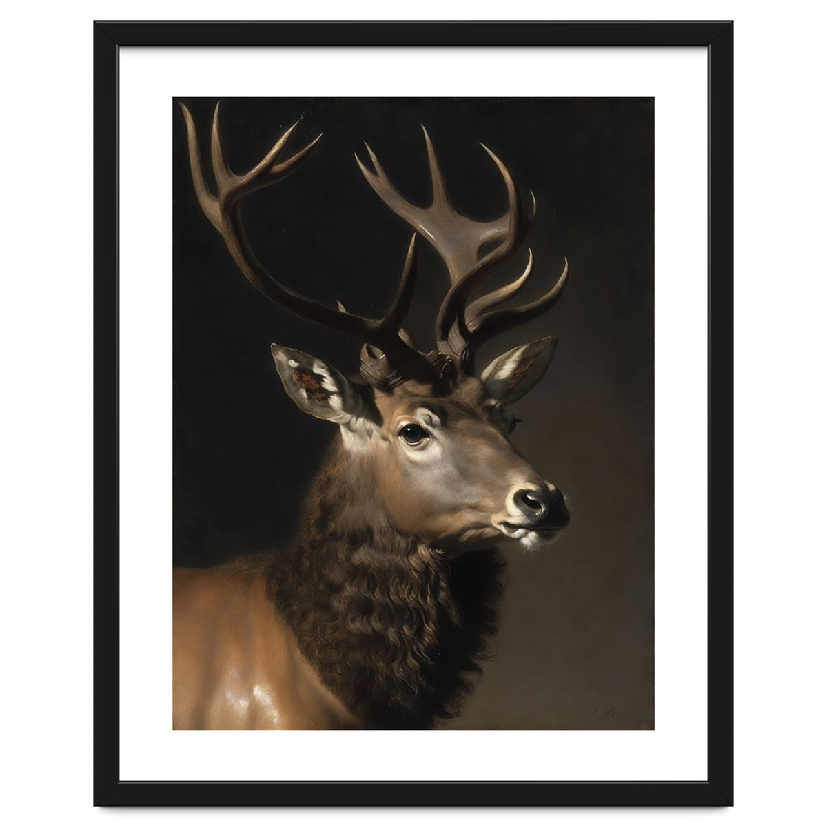 Stag Classical Oil Painting