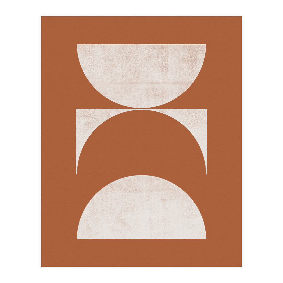 Mid-Century Modern No.21 - Woodblock Print (Print Only)