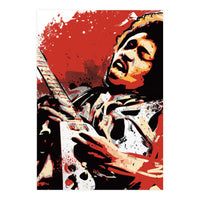 Jimi Hendrix pop art poster (Print Only)