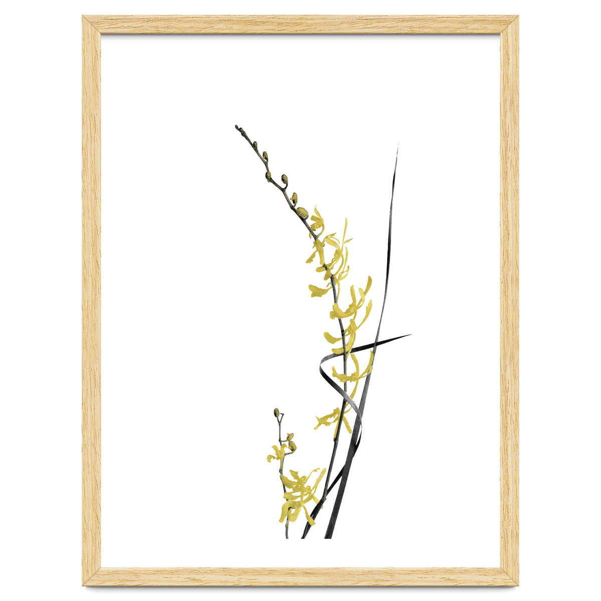 Flower Minimal Black And Gold 06