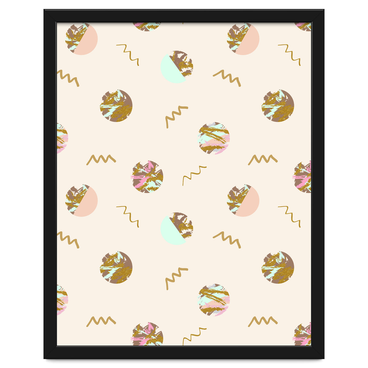 Abstract geometric vector painting