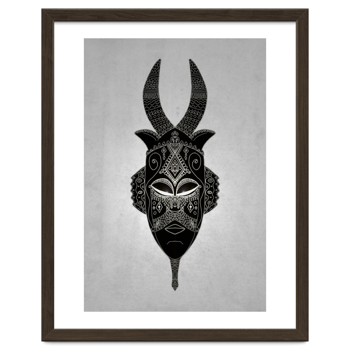 Horned Tribal Mask