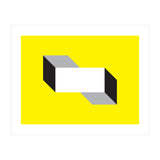 Geometric Shapes No. 50 - yellow, black & grey (Print Only) thumbnail