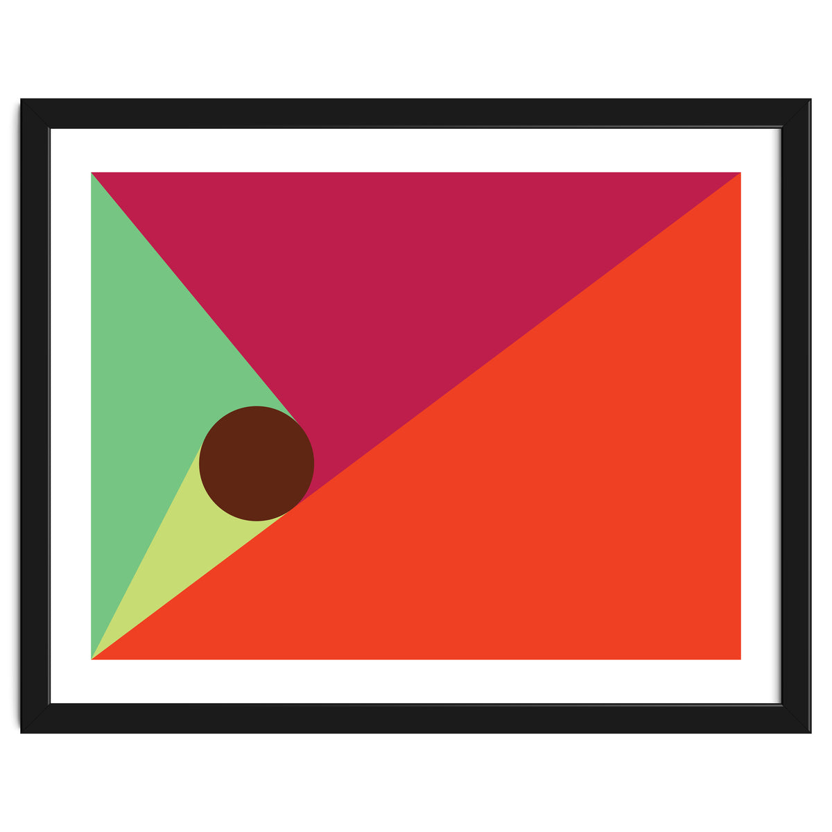 Geometric Shapes No. 25 - orange, mint & purple