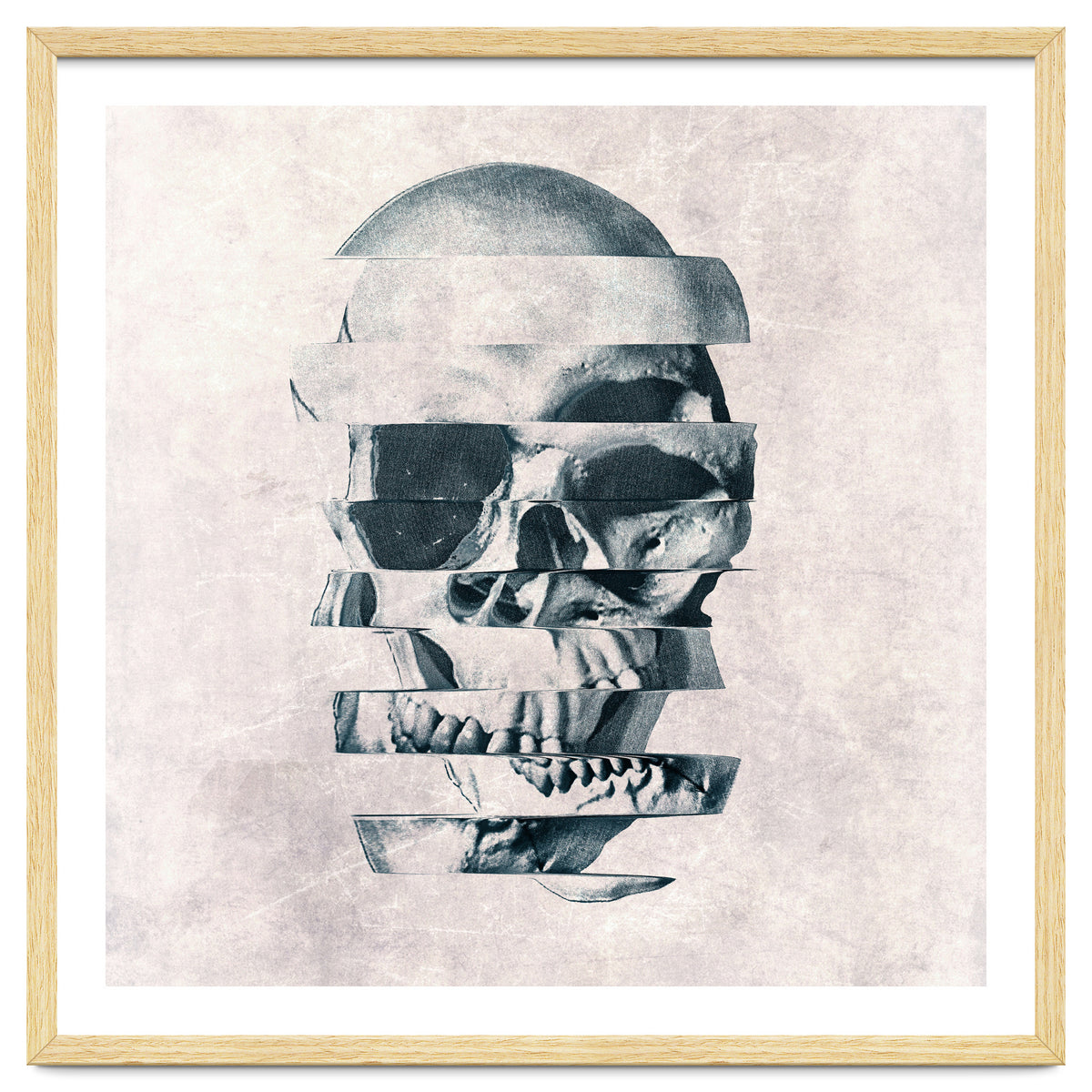 Glitch Skull Mono