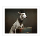 Whippet with His Suitcase (Print Only) thumbnail