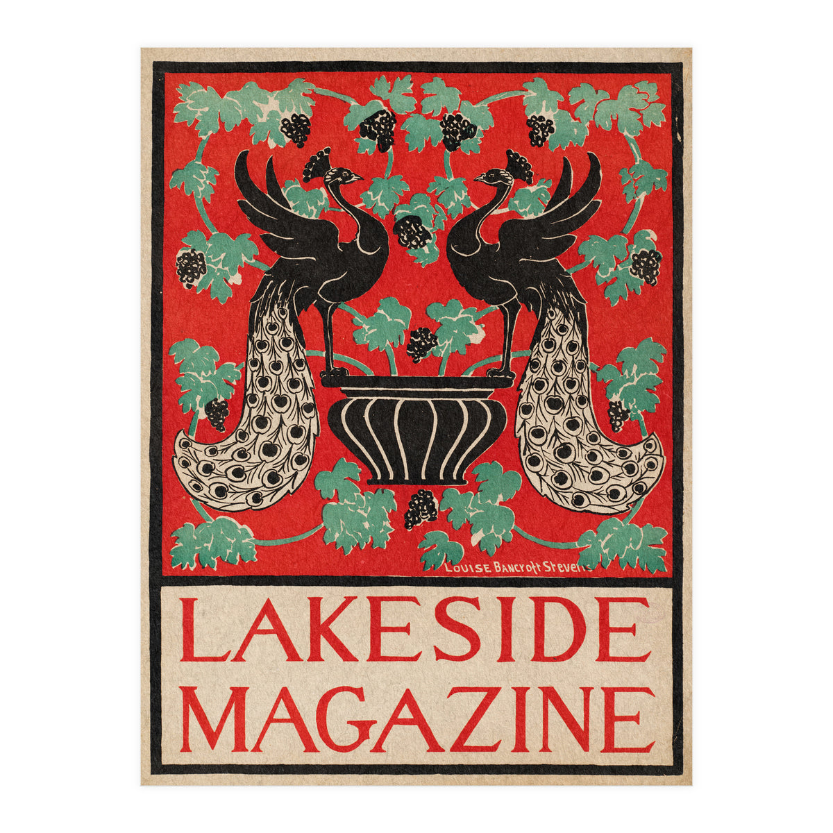 Lakeside Magazine (With Peacocks) (Print Only)