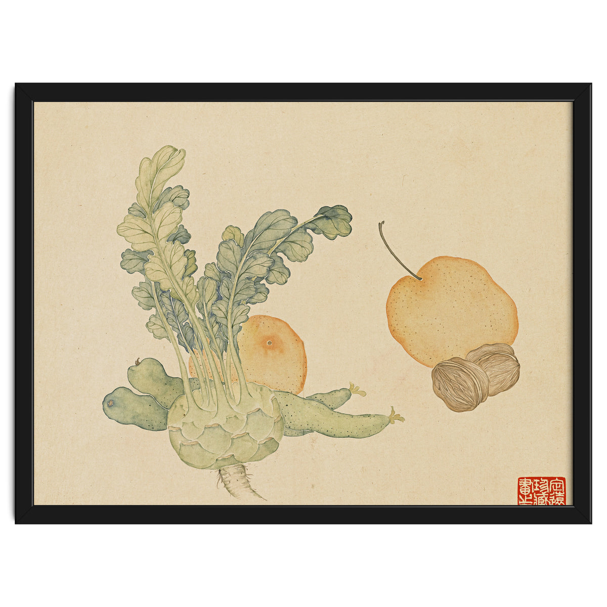 Wang Chengpi ~flowers And Vegetables, Vegetables, Fruits, Epiphyllum, Pears, Peppers