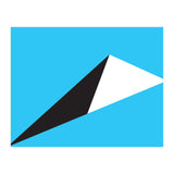 Geometric Shapes No. 70 - sky blue & black (Print Only) thumbnail