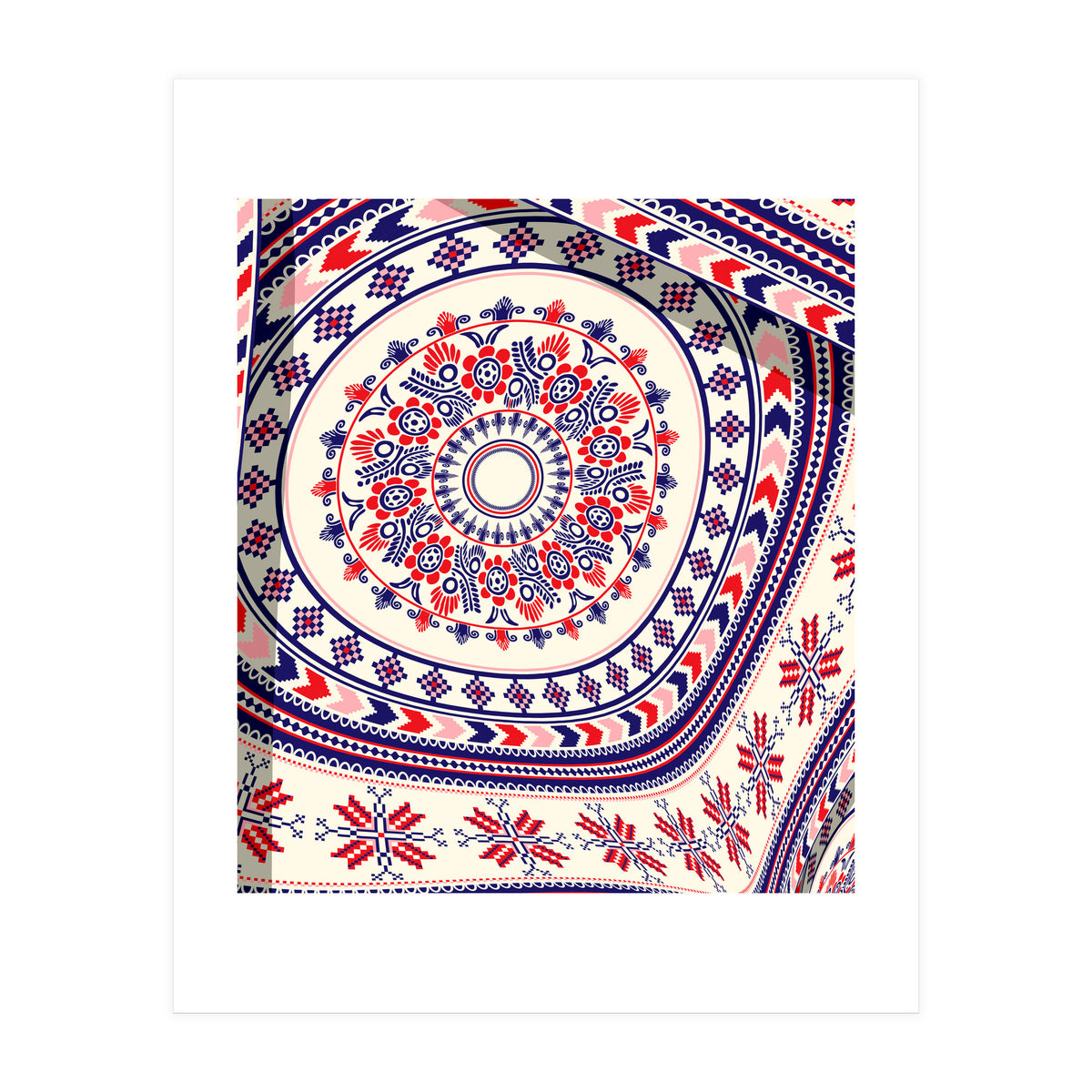 Romanian embroidery background 22 (Print Only)