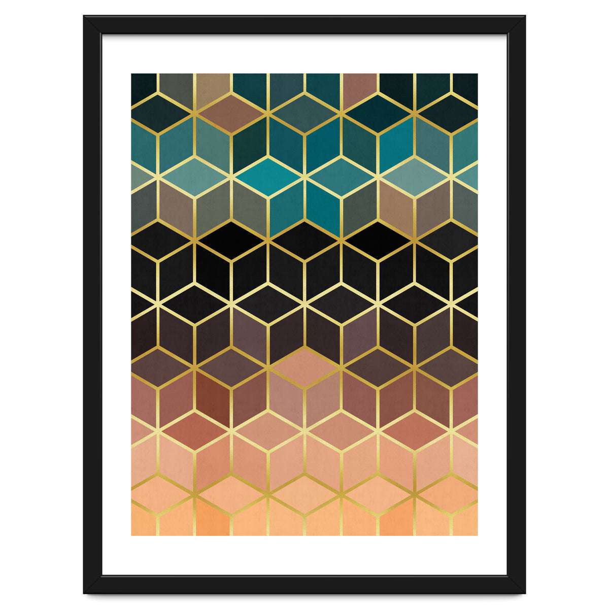 Colorful and golden pattern III