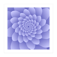 3 D Modern Purple Floral (Print Only)