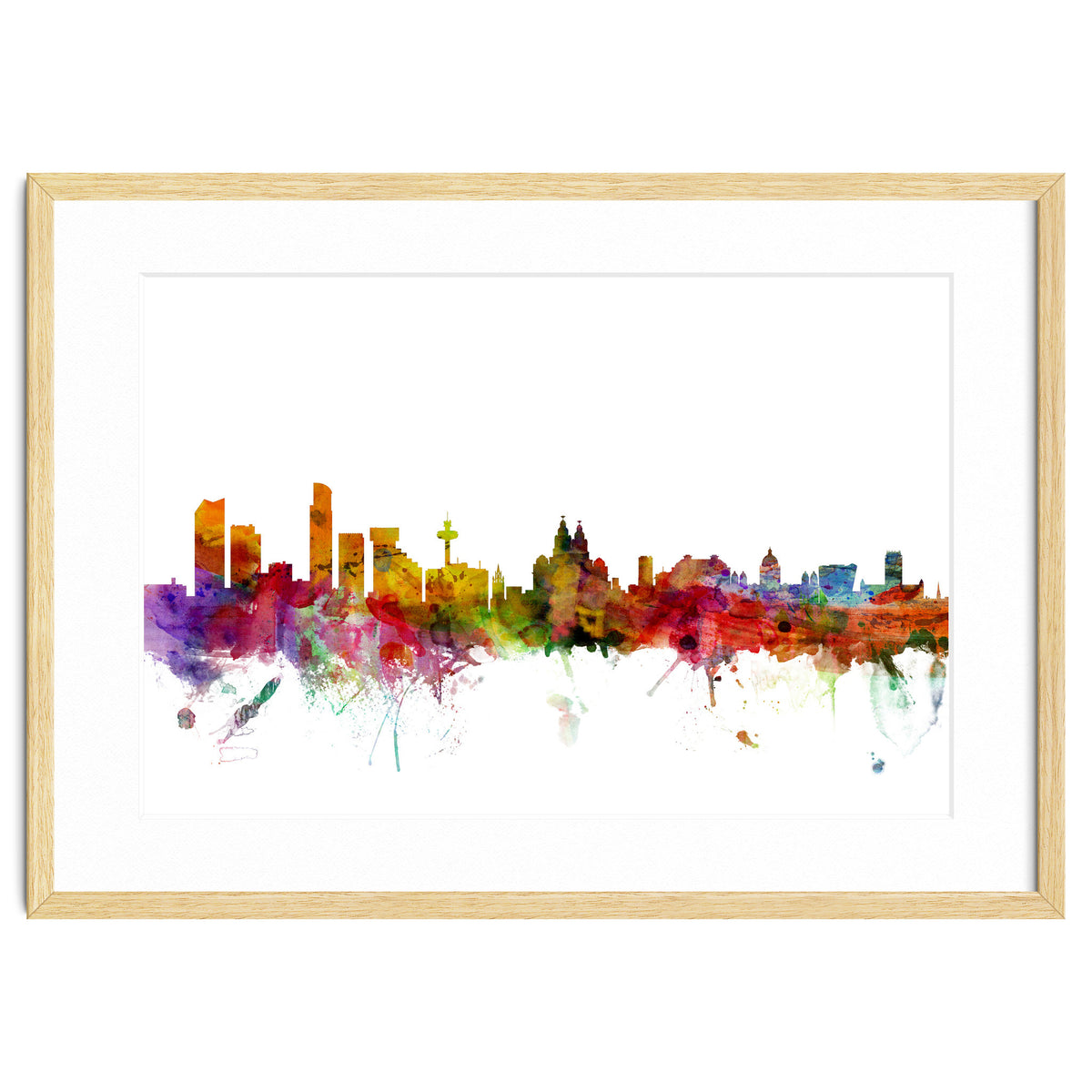 Liverpool England Skyline