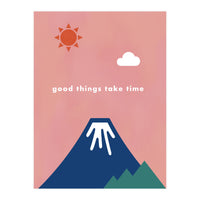 good things take time - Nature Landscape Illustration (Print Only)