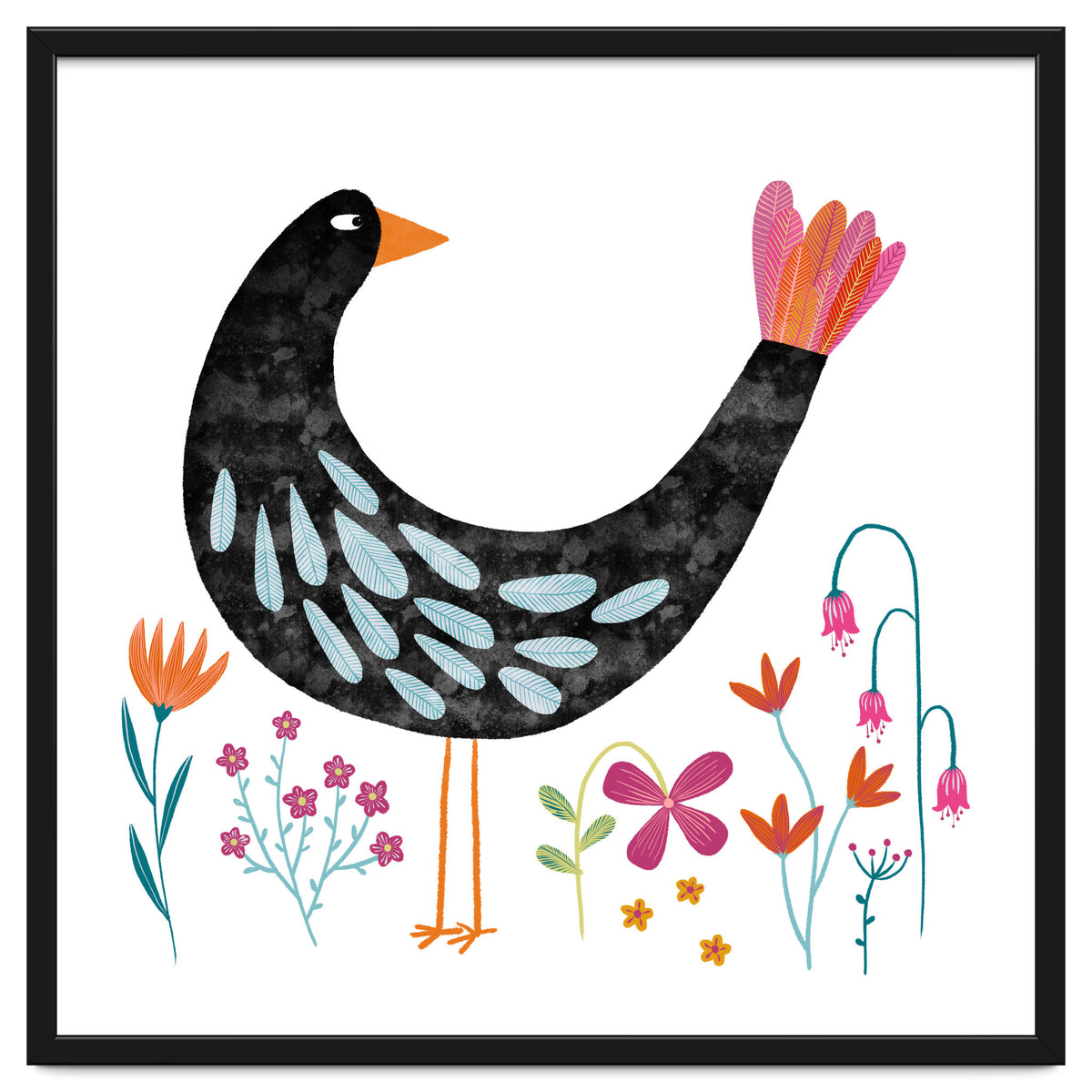 Bird with a Fancy Tail