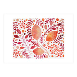 Watercolor branches and leaves - autumn palette (Print Only) thumbnail