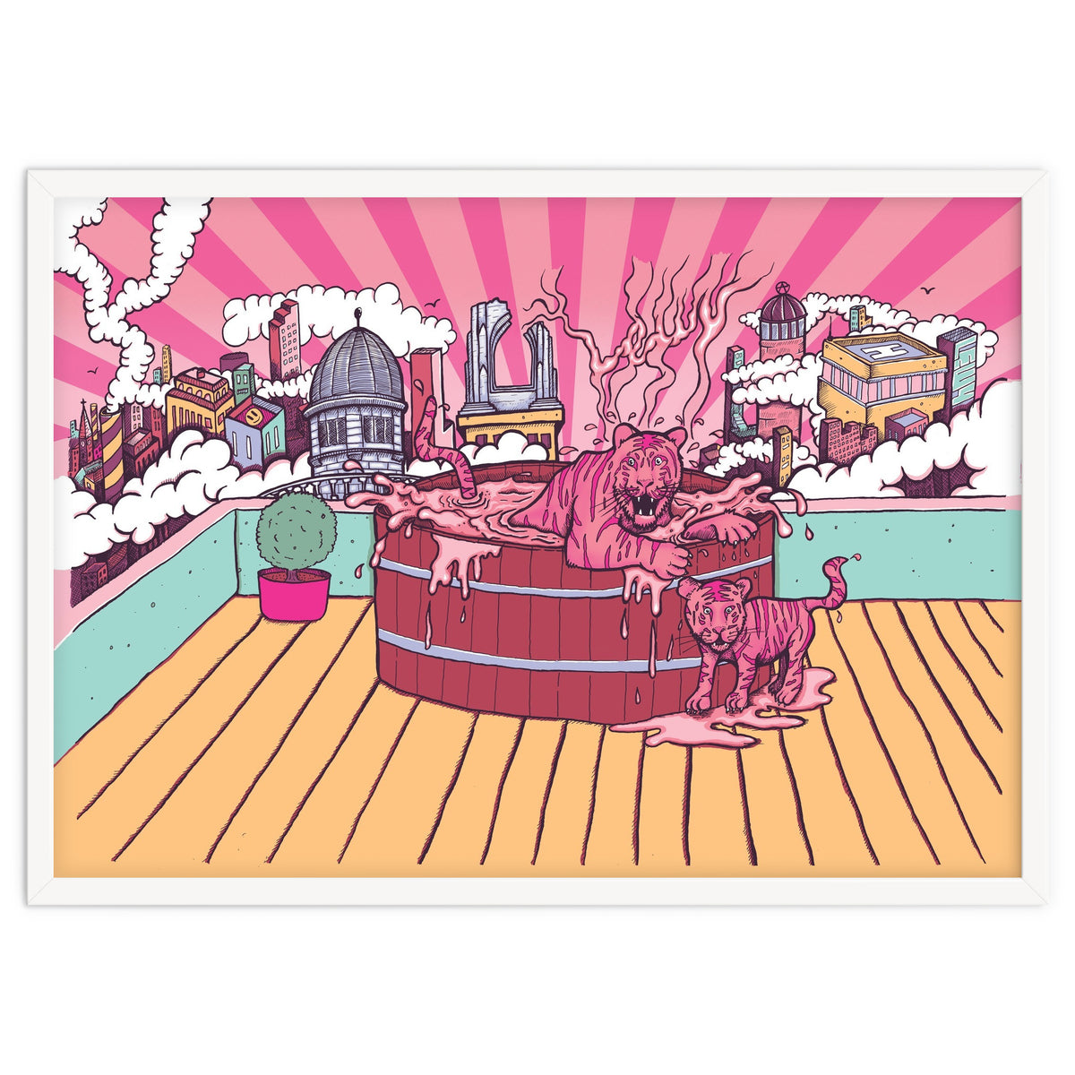 Strawberry Tigers Rooftop Jacuzzis Abbeydale Brewery x Lewy  12.4% ABV Strawberry, Chocolate, Smoked, Cherry Wood-chipped, Imperial Dessert Stout.