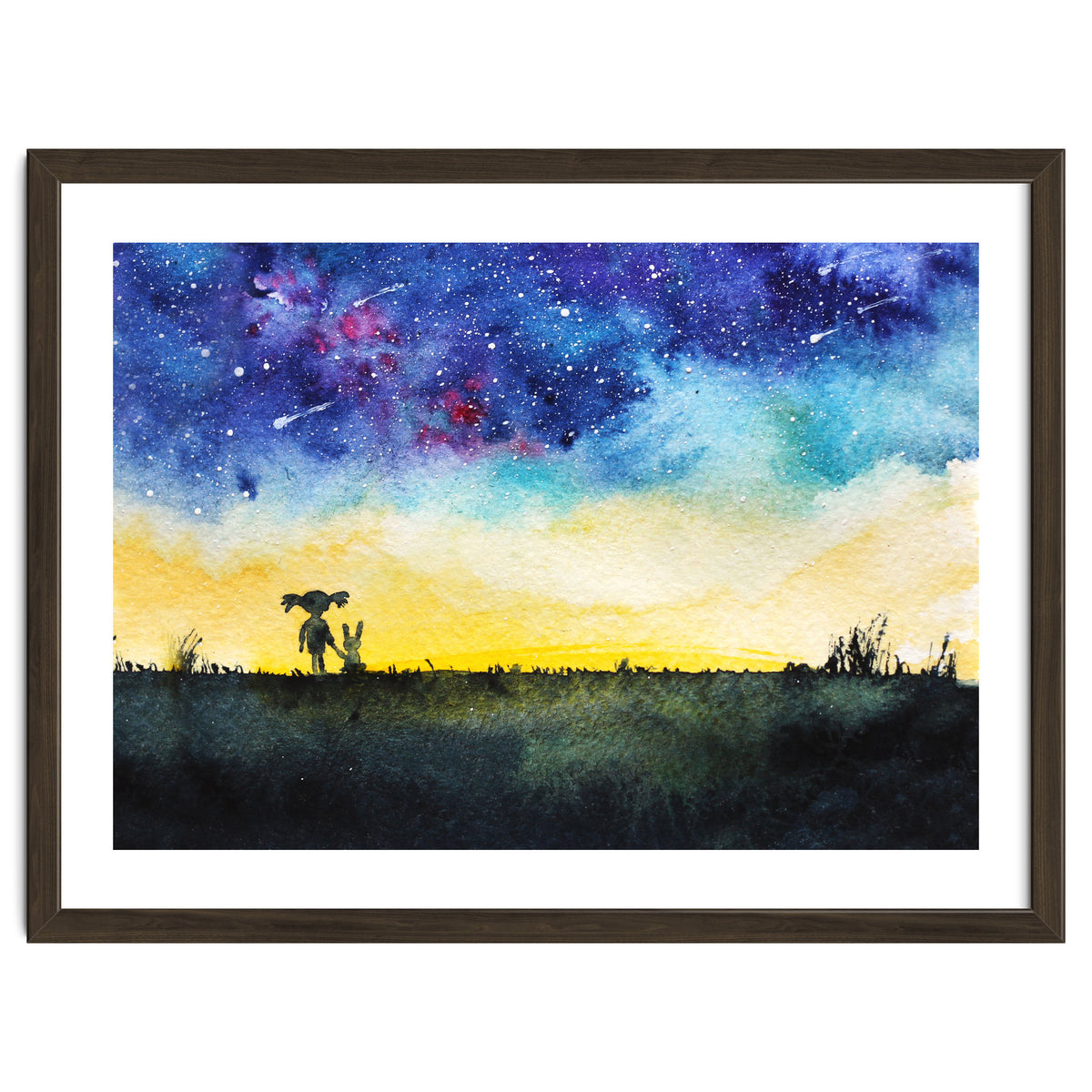 Baby girl's wishes || watercolor for nursery, kids room