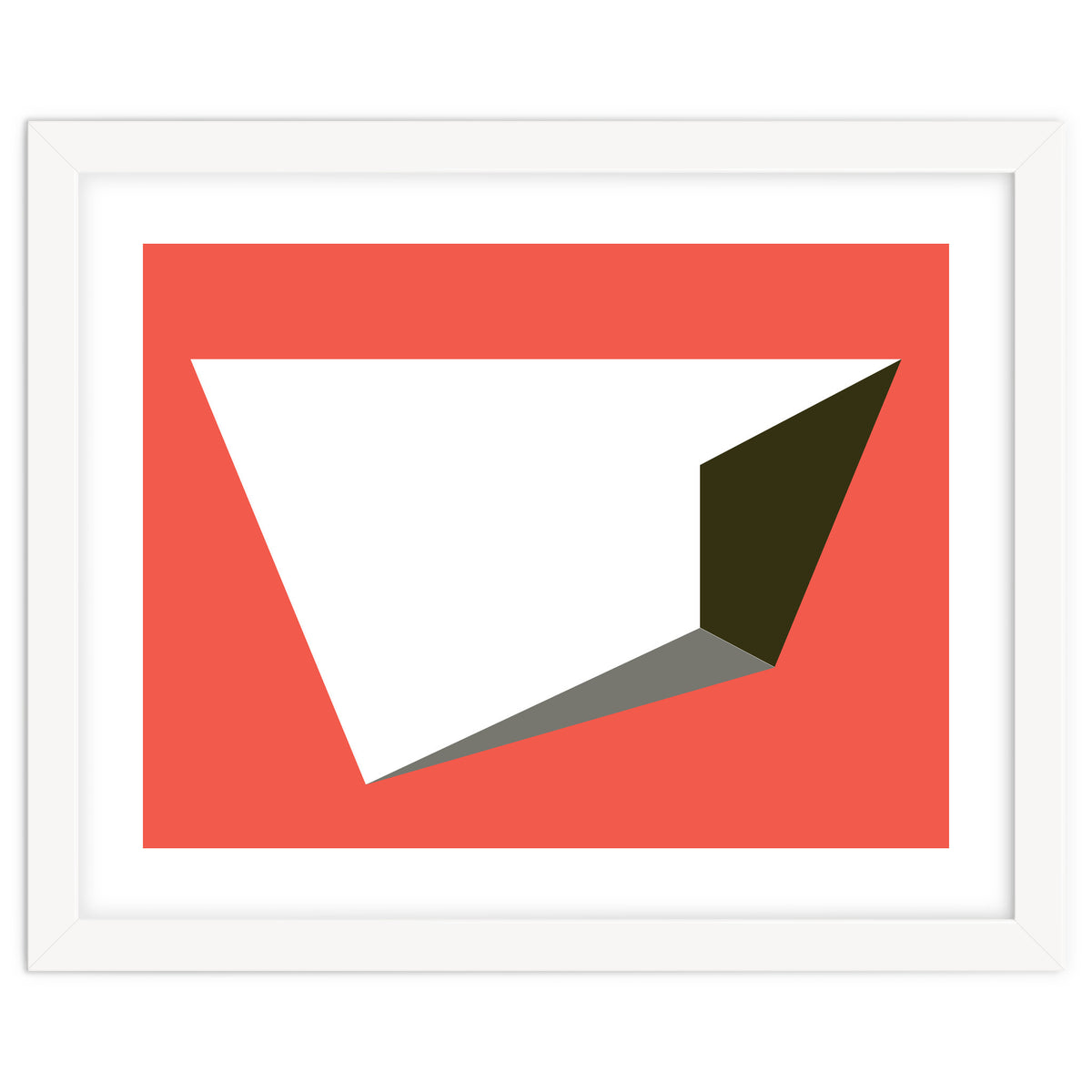 Geometric Shapes No. 81 - pink, grey, black & white