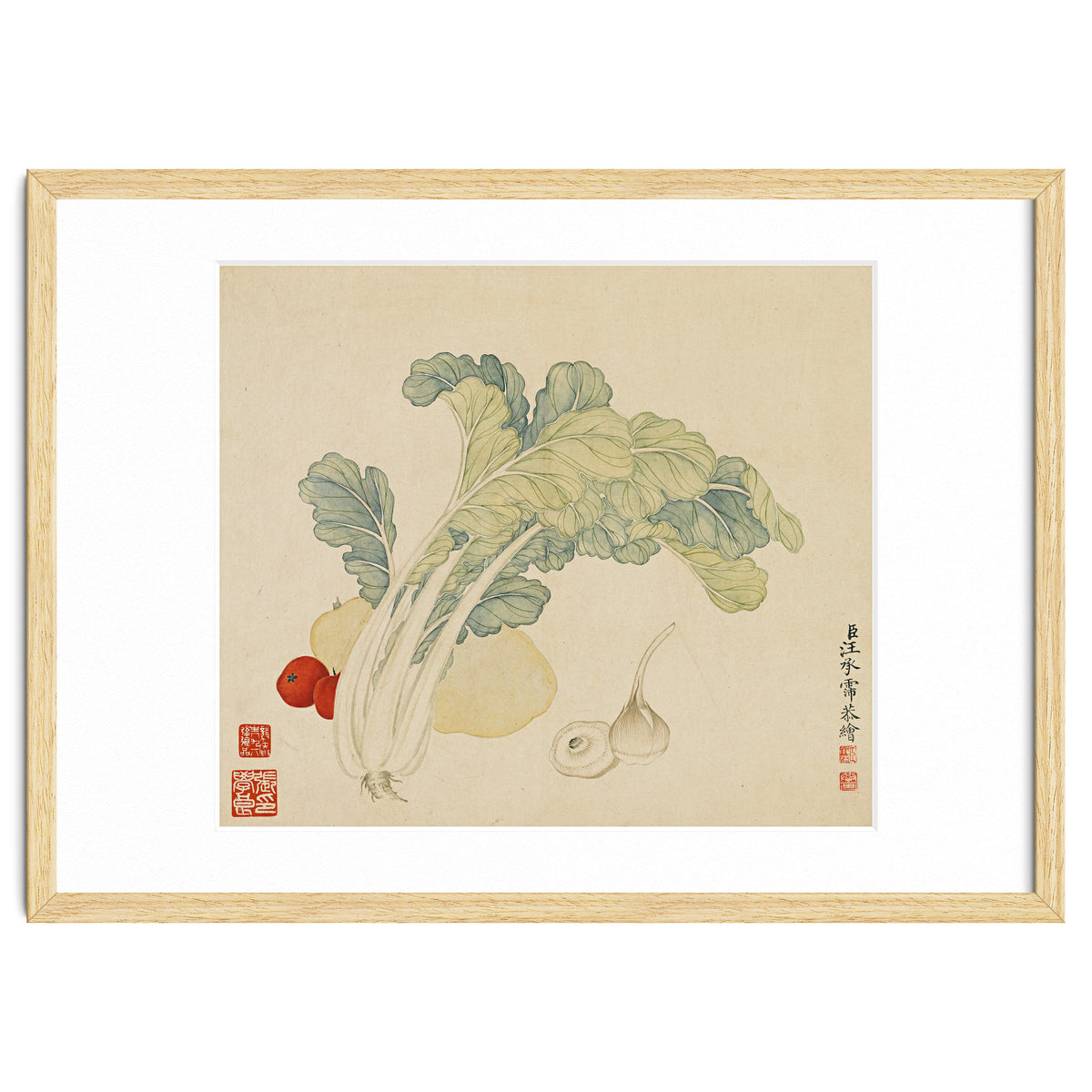 Wang Chengyu ~flowers, Vegetables, Chinese Cabbage, Potatoes, Garlic, Tomatoes, Vegetables