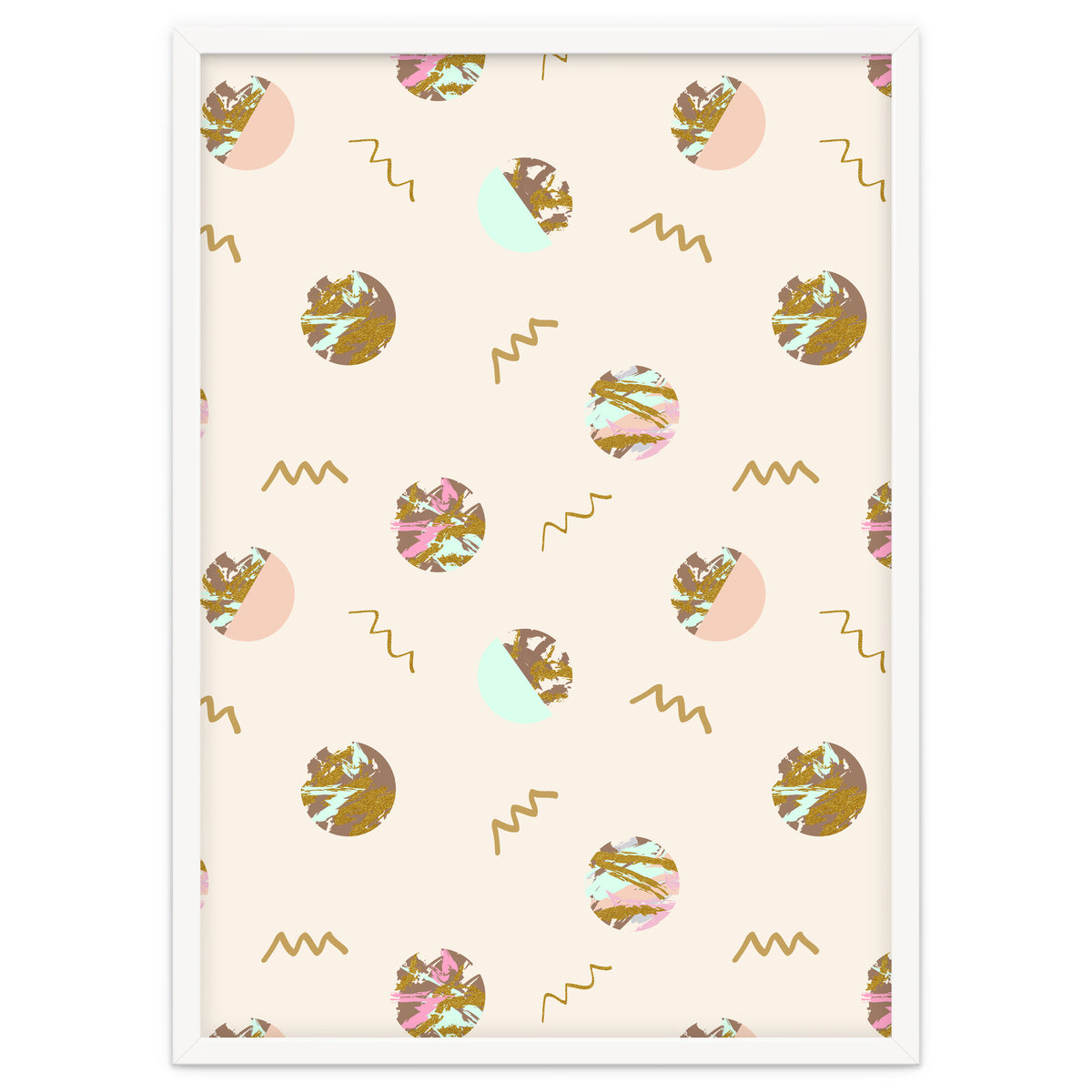 Abstract geometric vector painting