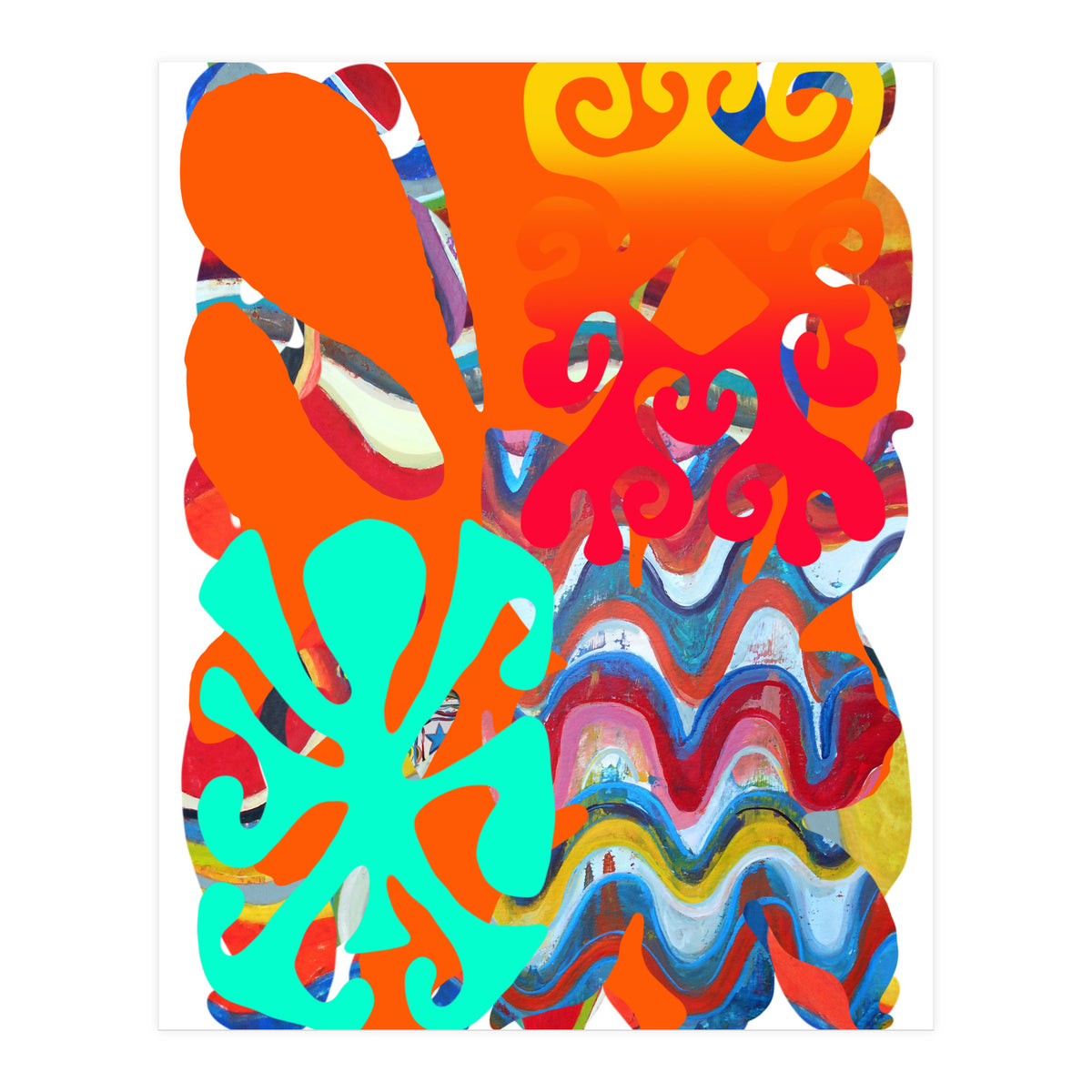 Pop Abstract Asimetrico 6 Copia (Print Only)