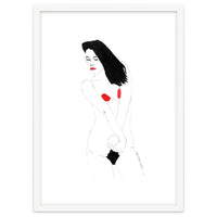 Untitled #19 - Nude in black and red