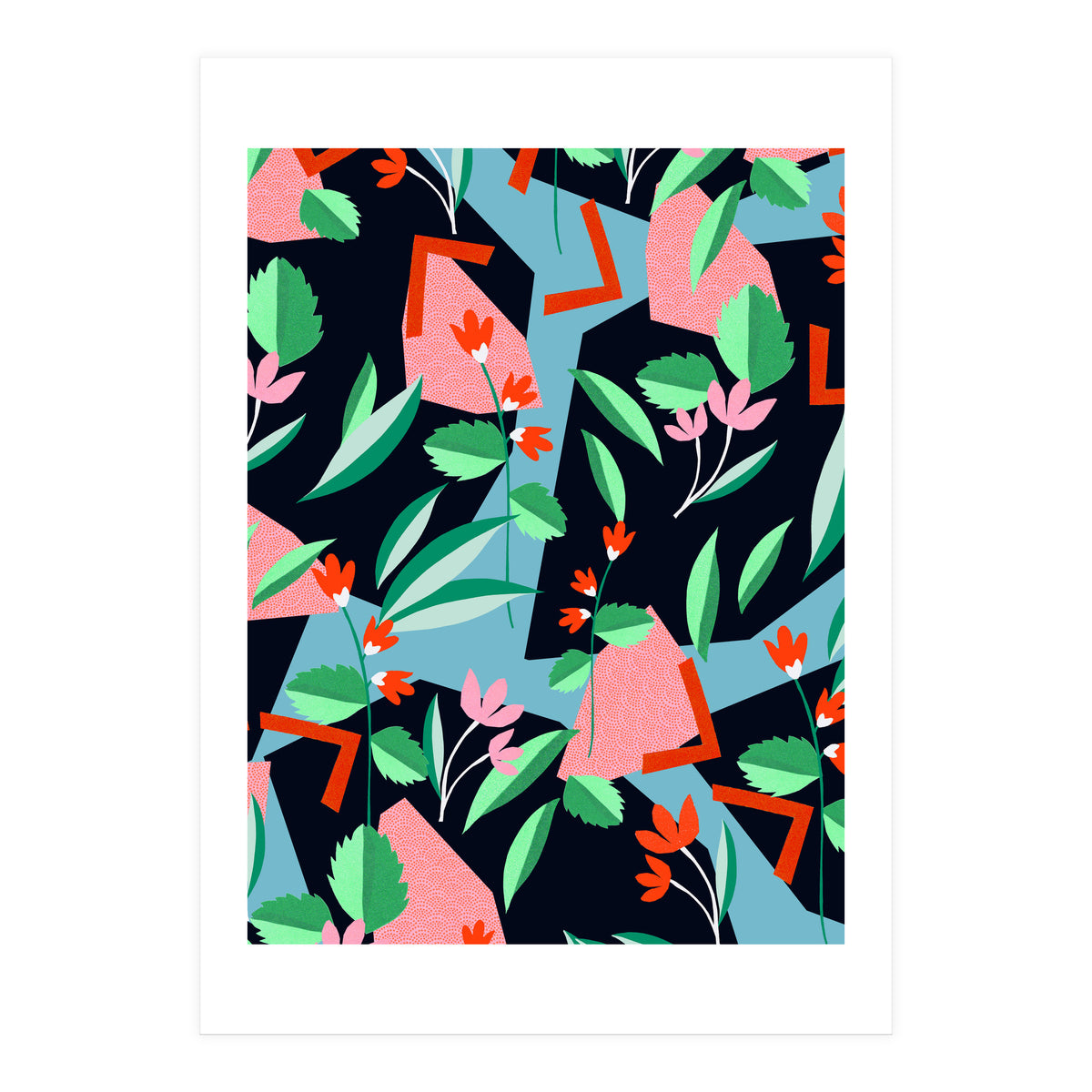 geometric flower (Print Only)